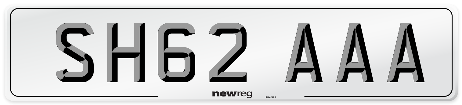 SH62 AAA Number Plate from New Reg